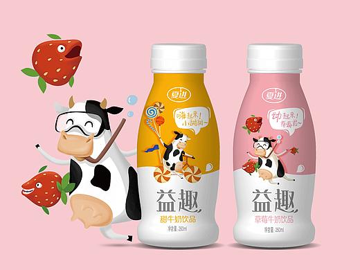 夏进乳业｜益趣牛奶饮品包装设计