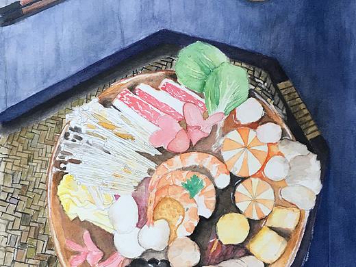 火锅美食·水彩（个人主页-ZMzQ1OTgxOTY=） - 绘画 - 站酷设计师车车开车车原创素材 - 站酷ZCOOL