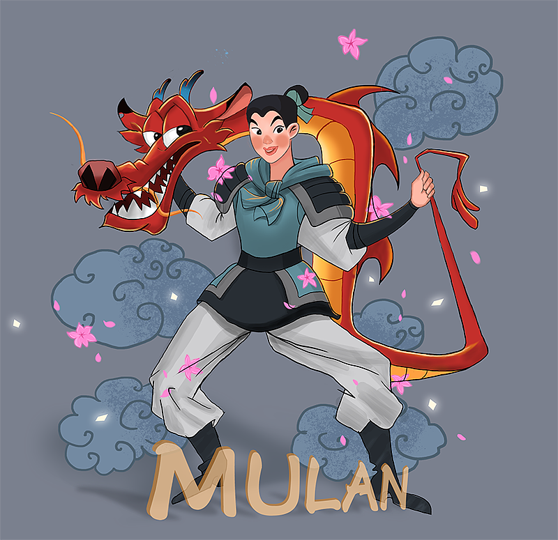 花木蘭（圖ZMjMxNzMzNjI0） - 概念設(shè)定 - 站酷設(shè)計(jì)師ivy129123原創(chuàng)素材 - 站酷ZCOOL