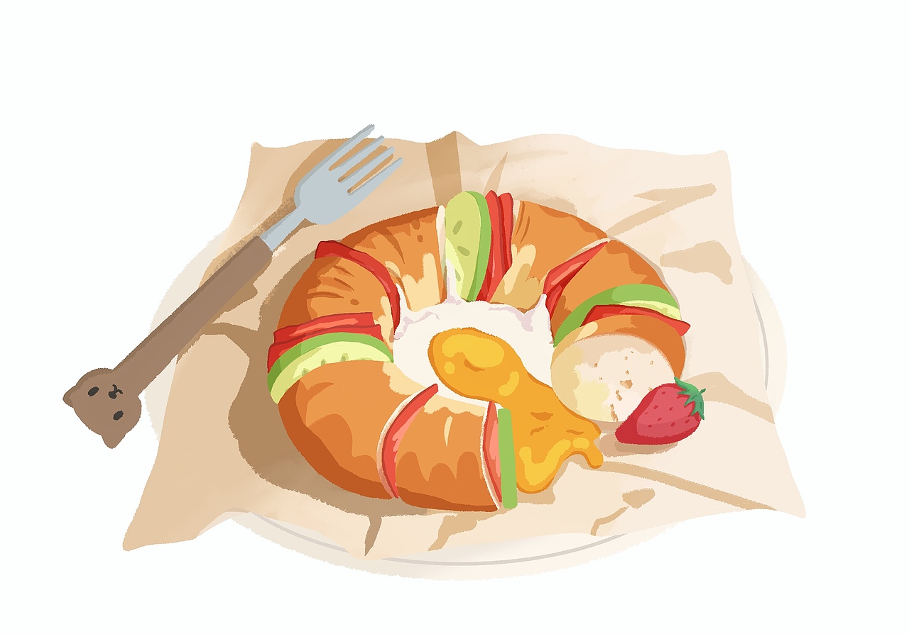 第十期第一周 美味的面包圈（图ZMzIxMDUxNDg4） - 创作习作 - 站酷设计师lmt小青豆原创素材 - 站酷ZCOOL