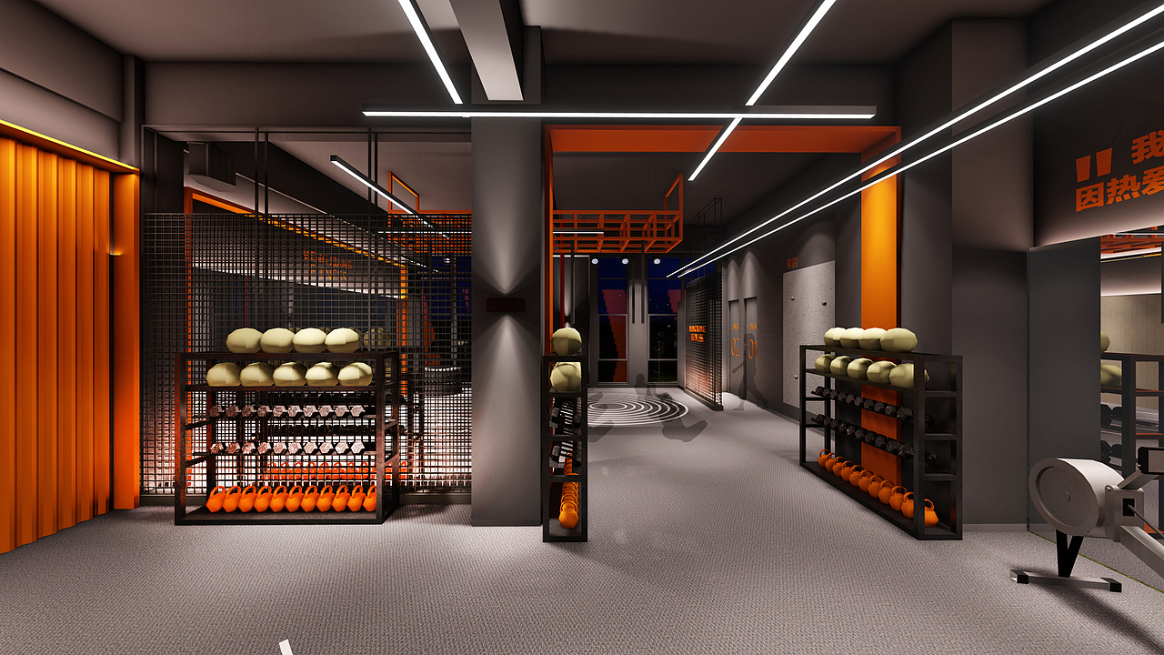 ME+梦想健身工作室 空间设计（图ZMTE0MzIwODI4） - 家装设计 - 站酷设计师梁飞原创素材 - 站酷ZCOOL