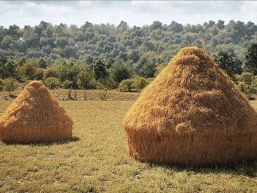 草垛,农村,野趣,风景,黑白造型_素材网站_图片免费下载-zcool站酷