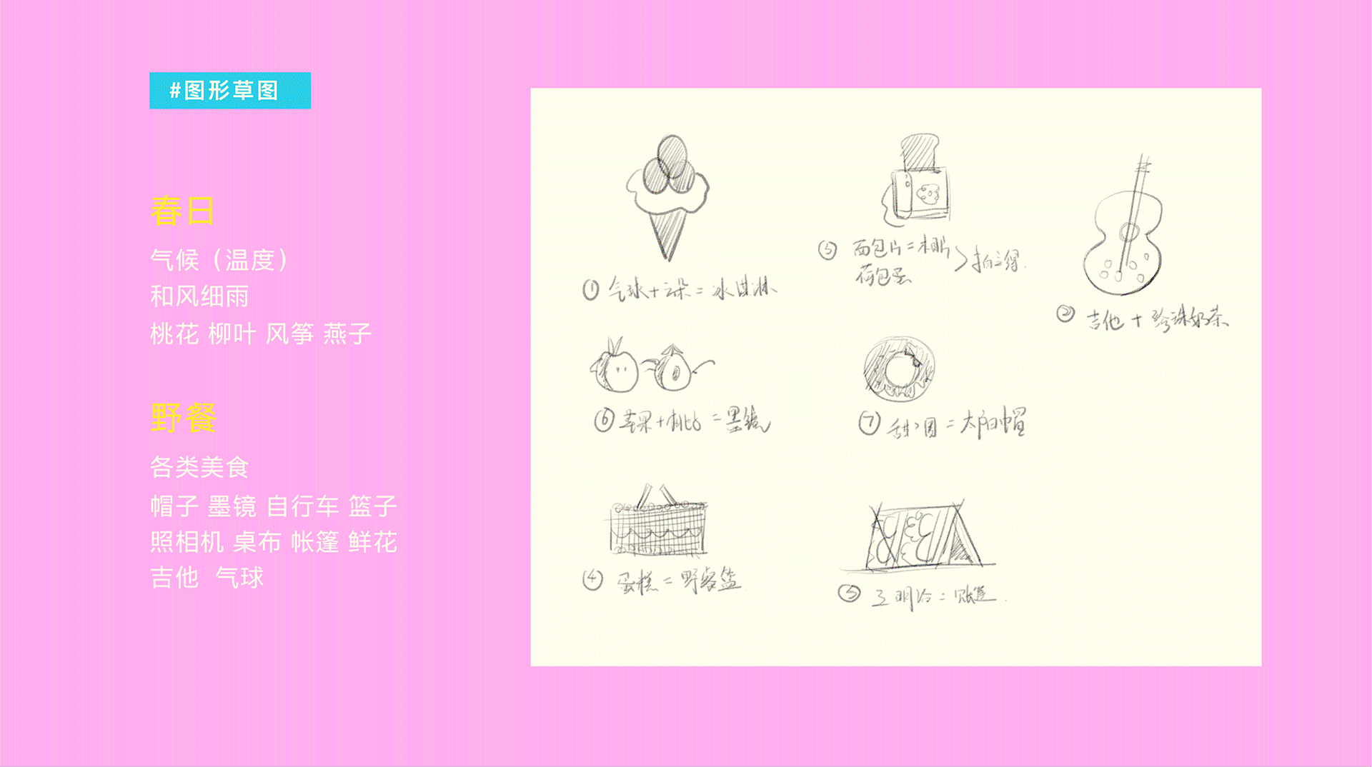 2021春日野餐计划（图ZMjU1Njg5MzQw） - 其他平面 - 站酷设计师花花HaHa花原创素材 - 站酷ZCOOL