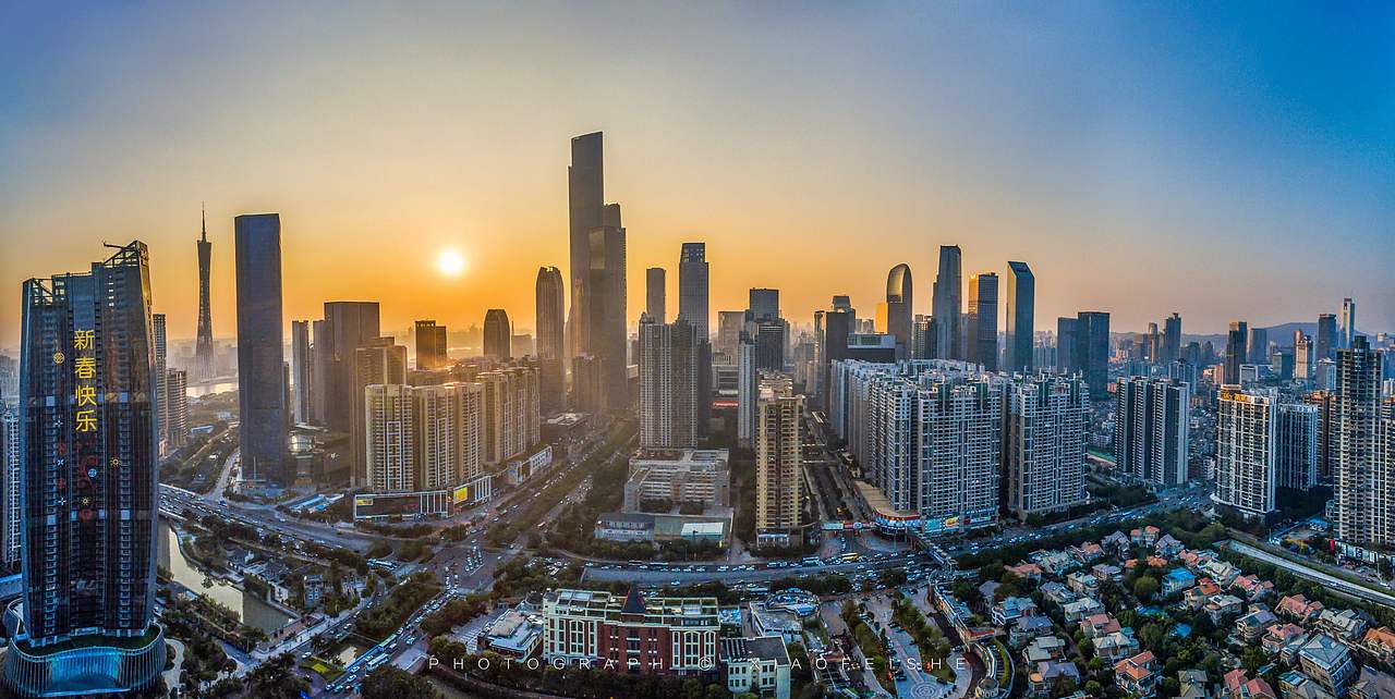 航拍广州（图ZNzUxOTI3OTY=） - 环境/建筑摄影 - 站酷设计师飞影传媒张飞鹏原创素材 - 站酷ZCOOL