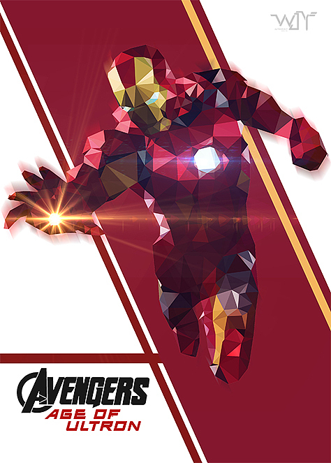 Low Poly 风格《复仇者联盟2》人物海报！（图ZMjg2NzAxNDA=） - 海报 - 站酷设计师WJYD原创素材 - 站酷ZCOOL