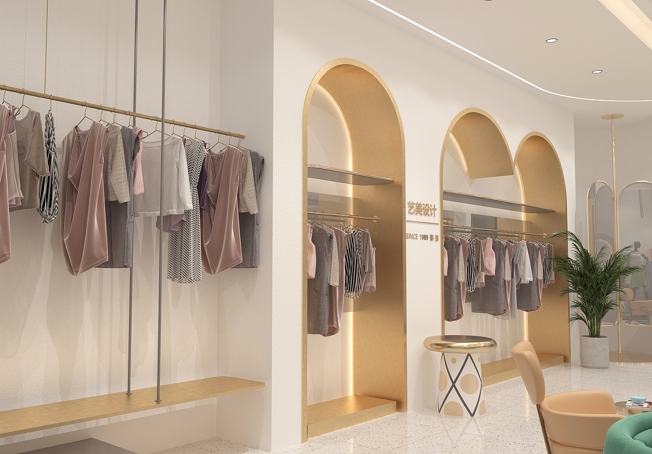 服装店铺设计|三维|建筑/空间|隐_有点设计_原创作品-站酷zcool