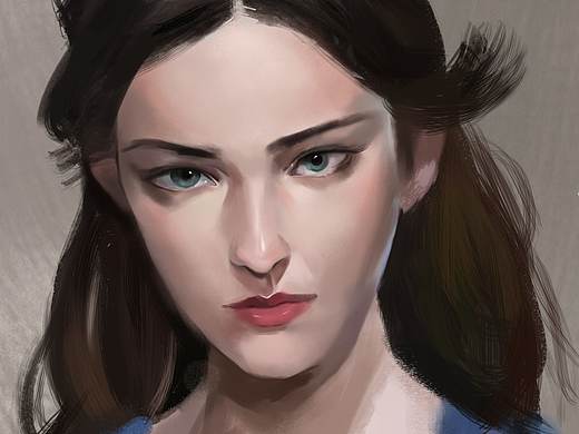 女性厚涂头像练习（个人主页-ZNDc4Nzk5MTI=） - 创作习作 - 站酷设计师MTHHH原创素材 - 站酷ZCOOL