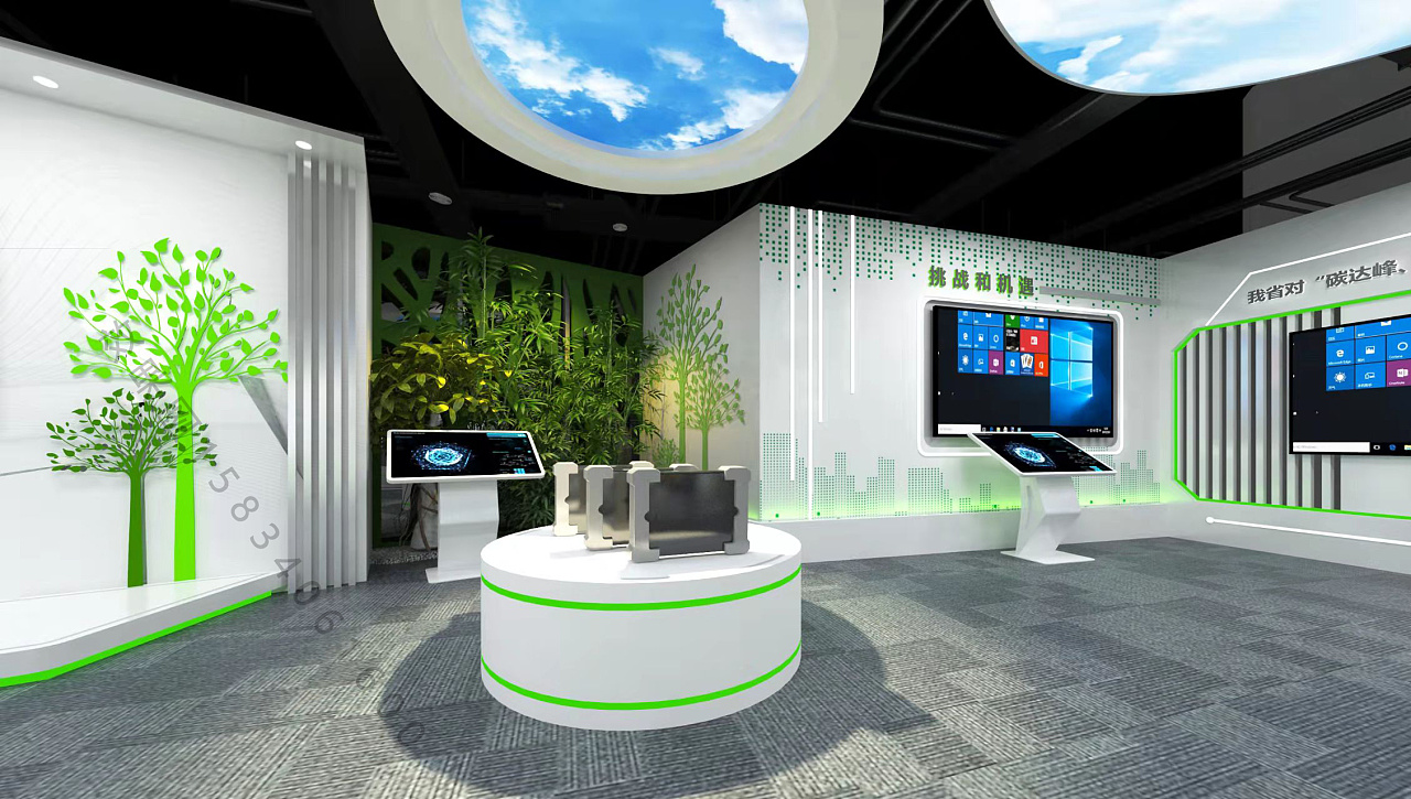 展厅效果图设计|三维|建筑/空间|3d效果图设计师 - 临摹作品 - 站酷