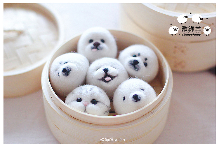 数绵羊羊毛毡汤圆（图ZMTA2Mjc5ODA4） - 其他手工艺 - 站酷设计师猫饭catfan原创素材 - 站酷ZCOOL