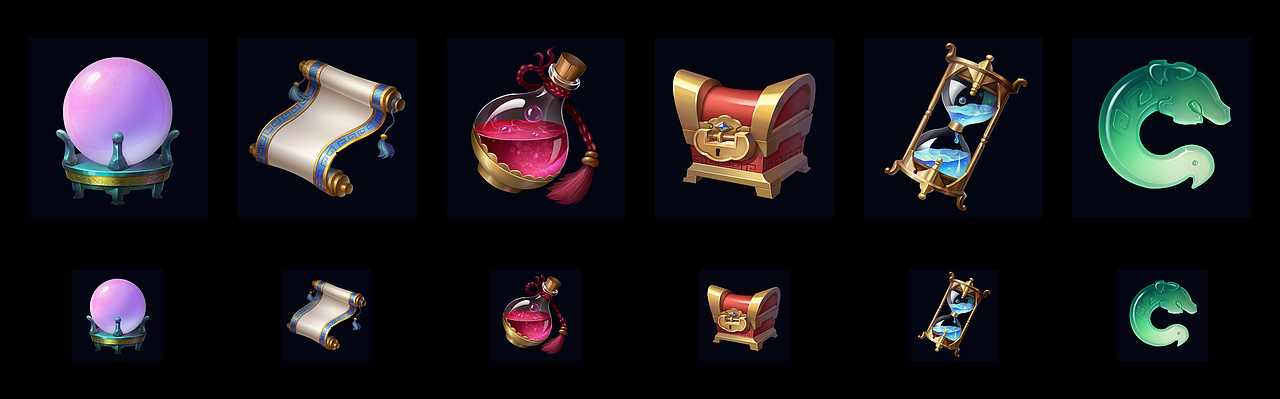 中国风道具图标（写实）（图ZODUwNTYyMTY=） - 游戏UI - 站酷设计师小龙龙i原创素材 - 站酷ZCOOL