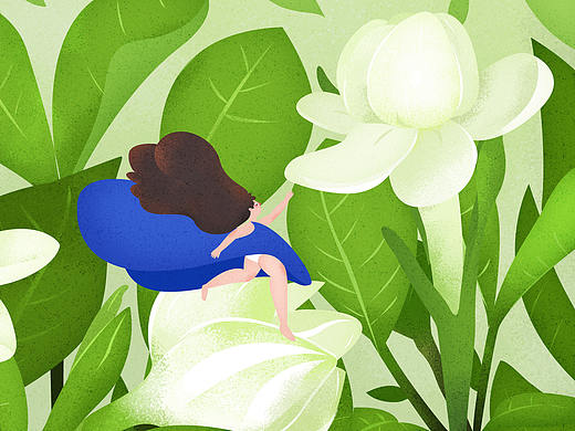 【大力有画说】 “尽日不归处，一庭栀子香” 