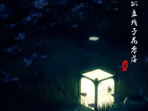 孤盏残子花零落