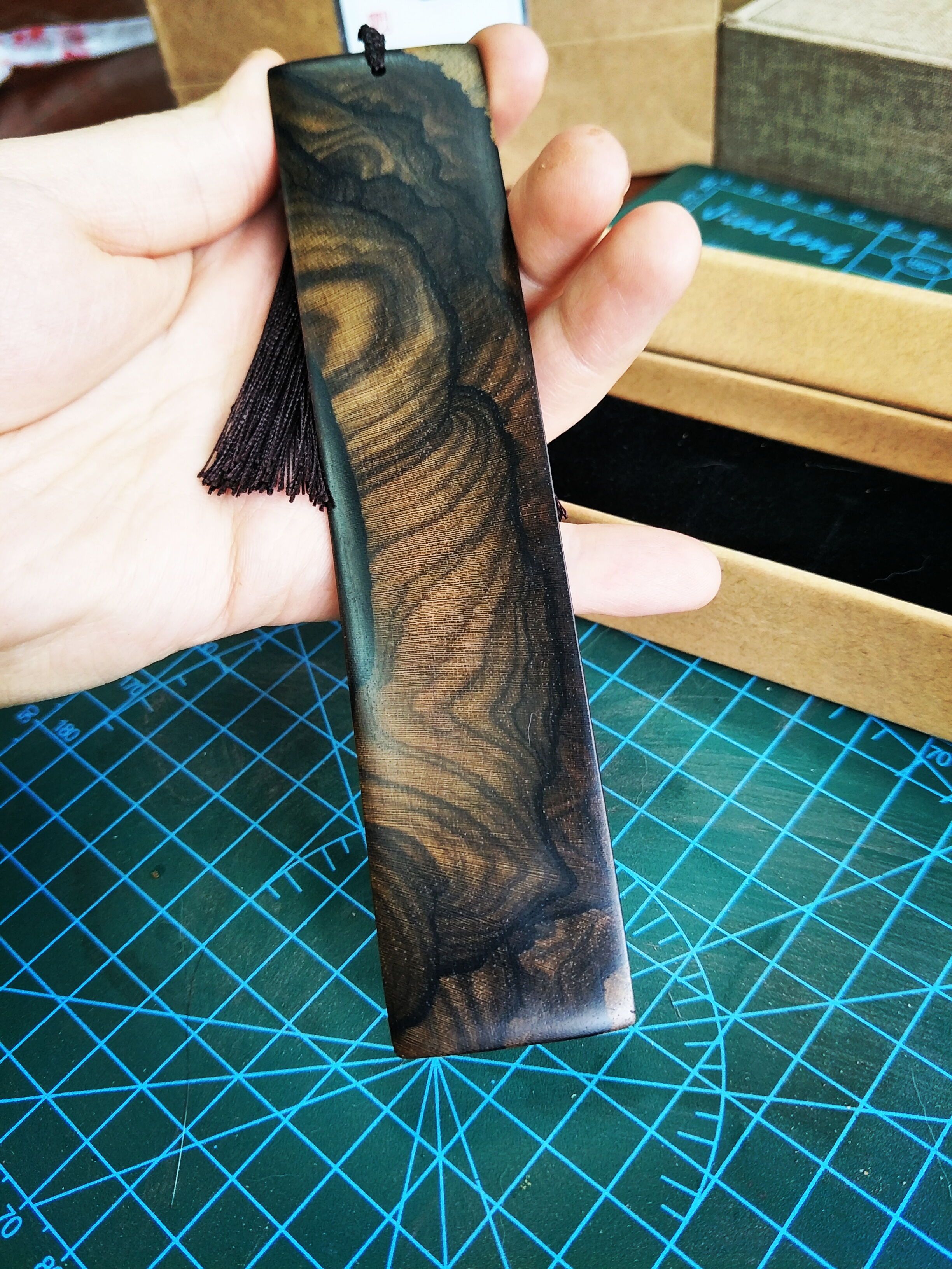 黑柿木书签|手工艺|其他手工艺|小透明1046169490 - 原创作品 - 站酷