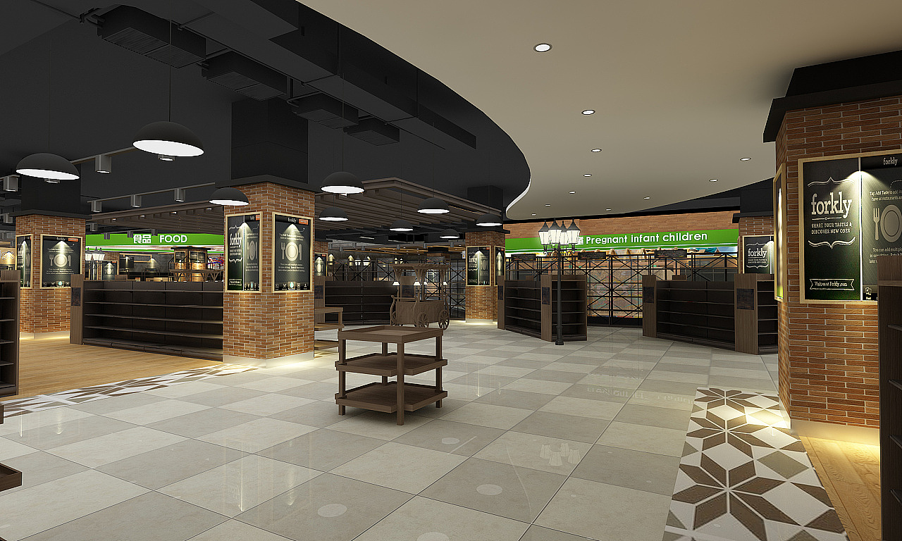 重庆农贸市场规划设计/生鲜超市整体规划/菜市场设计（图ZMTI4MTA4NTk2） - 建筑设计 - 站酷设计师Z25346806原创素材 - 站酷ZCOOL