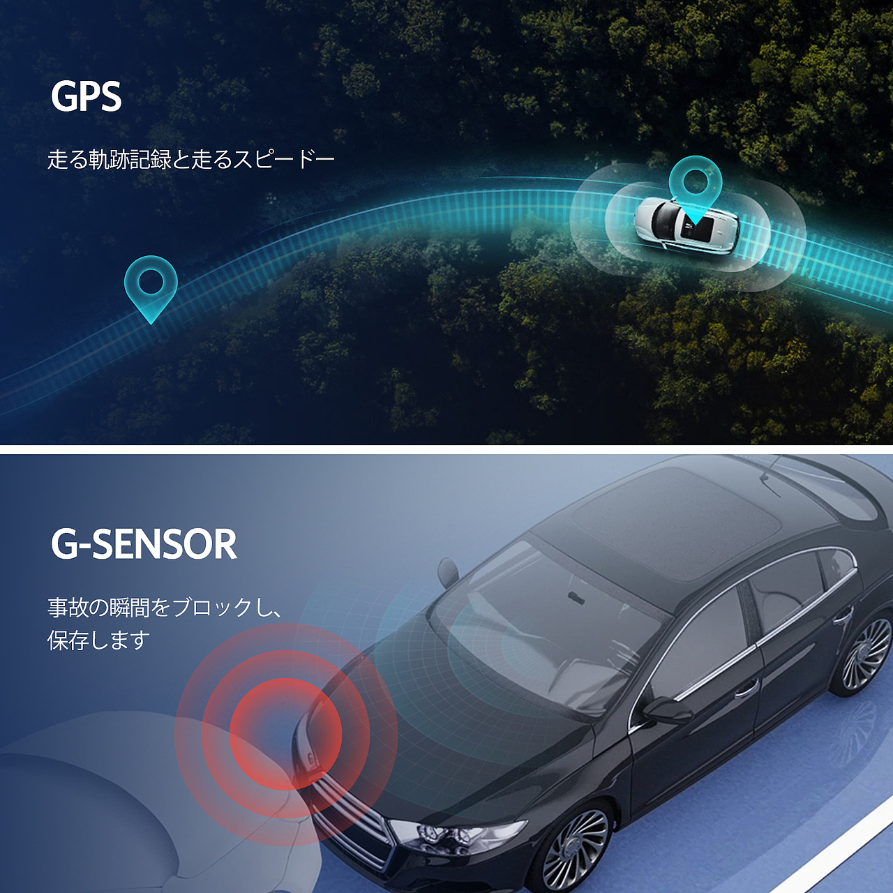 亚马逊日本站行车记录仪主图