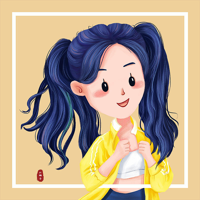 人物头像插画姐姐系列