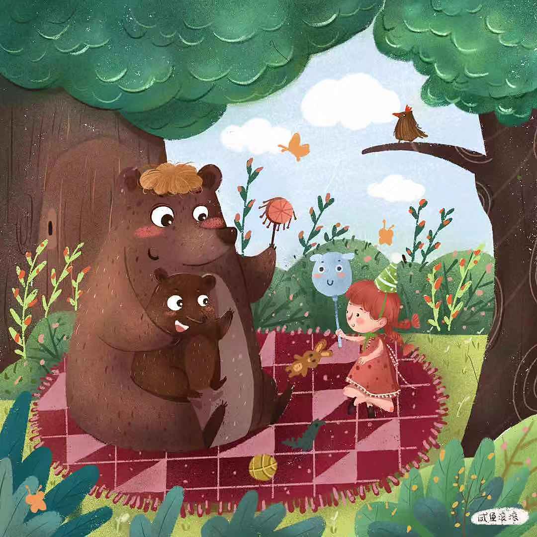 儿童插画（图ZMTgyNzM0Mjky） - 儿童插画 - 站酷设计师闲鱼翻滚滚原创素材 - 站酷ZCOOL