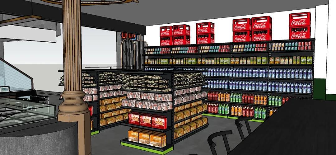 麻吉设计|赛博朋克——便利店效果图（图ZMjM4NjUwNTgw） - 家装设计 - 站酷设计师麻吉空间设计原创素材 - 站酷ZCOOL
