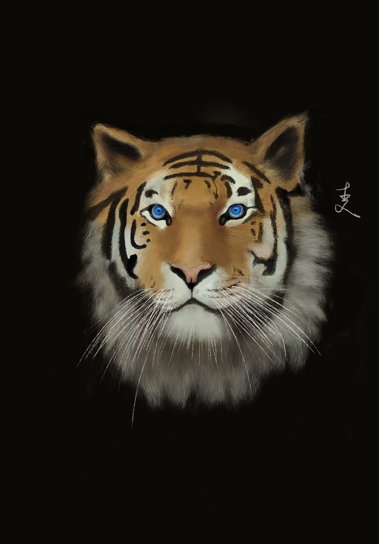 老虎|纯艺术|绘画|michaelvy - 原创作品 - 站酷 (zcool)