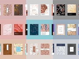 自然抽象艺术不规则花纹大理石背景图案插画海报设计