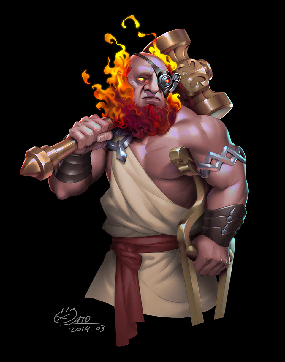 一个欧美风格的游戏角色设计