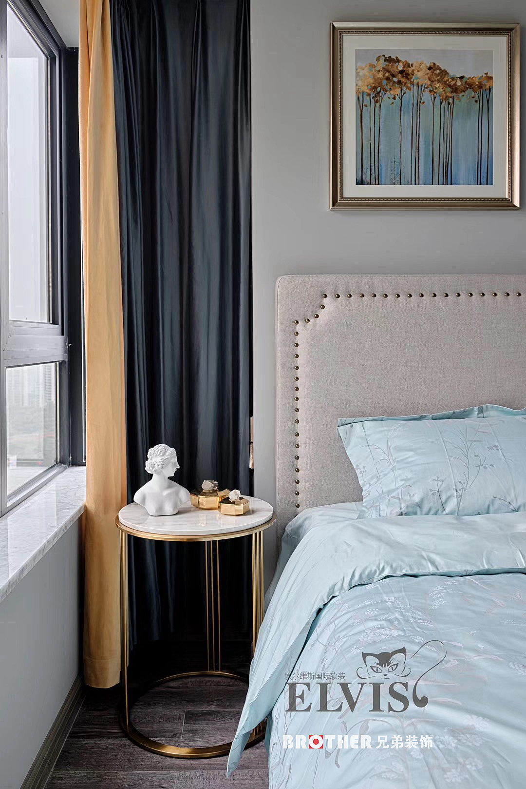 80㎡中粮鸿云现代轻奢装修,小户型装修设计