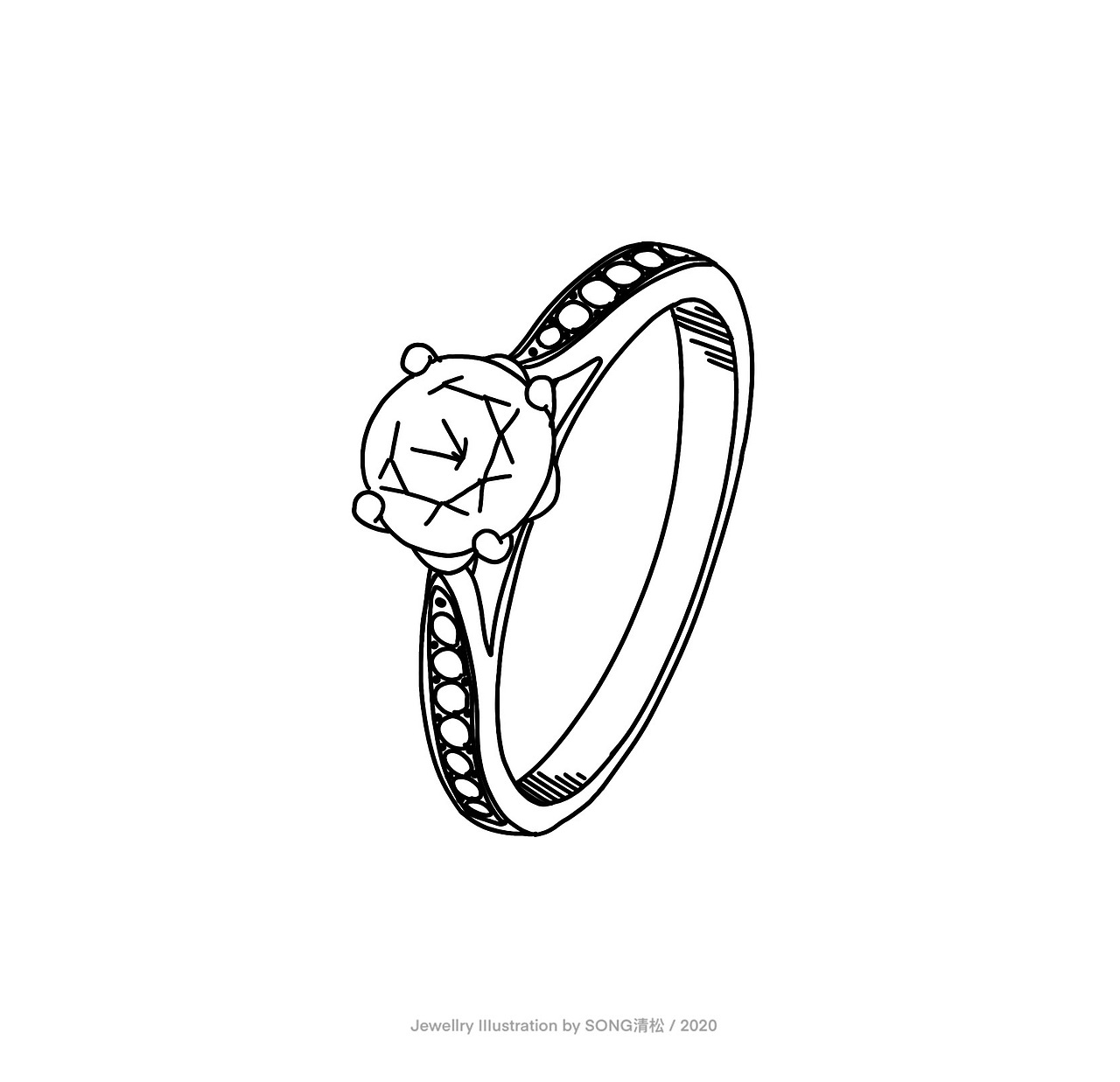 简笔集(1)|手工艺|首饰设计|清松song珠宝设计_原创作品-站酷zcool
