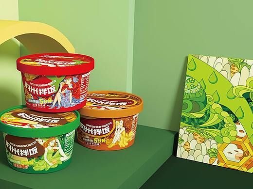 创意插画包装/天津食品包装设计/方便速食食品包装