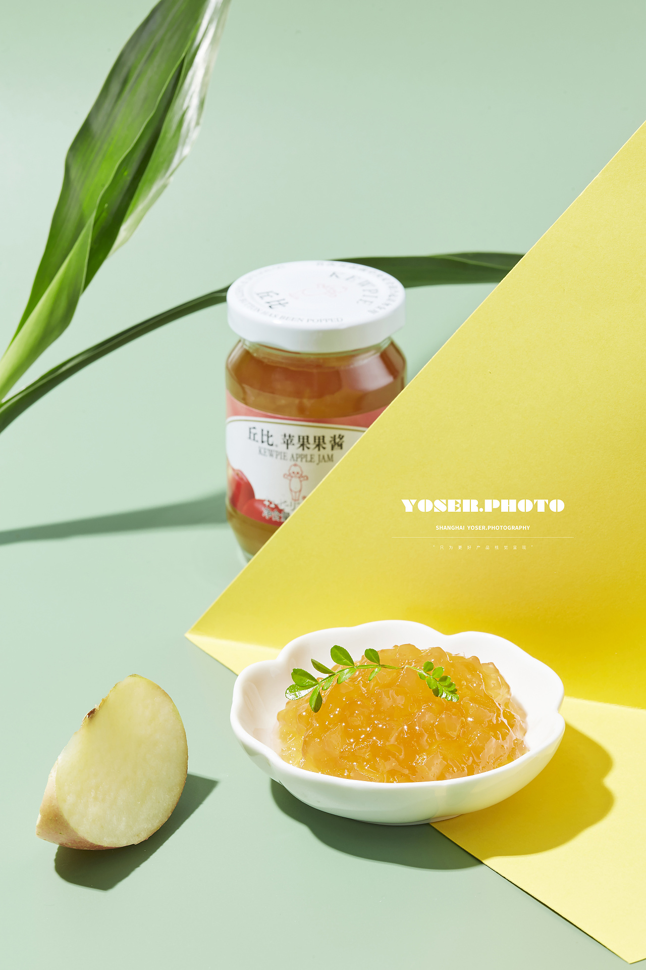 丘比苹果果酱拍摄