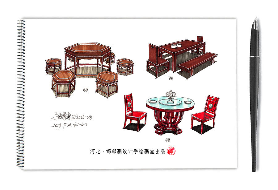 手绘餐桌50例