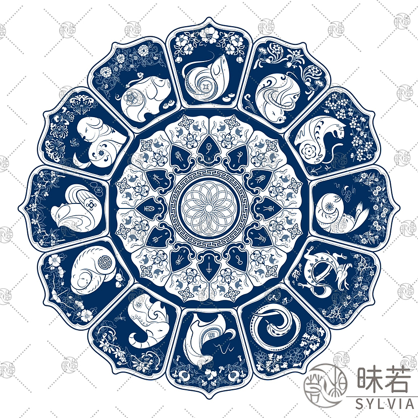 【十二呈祥】生肖文化✖️花神文化系列设计