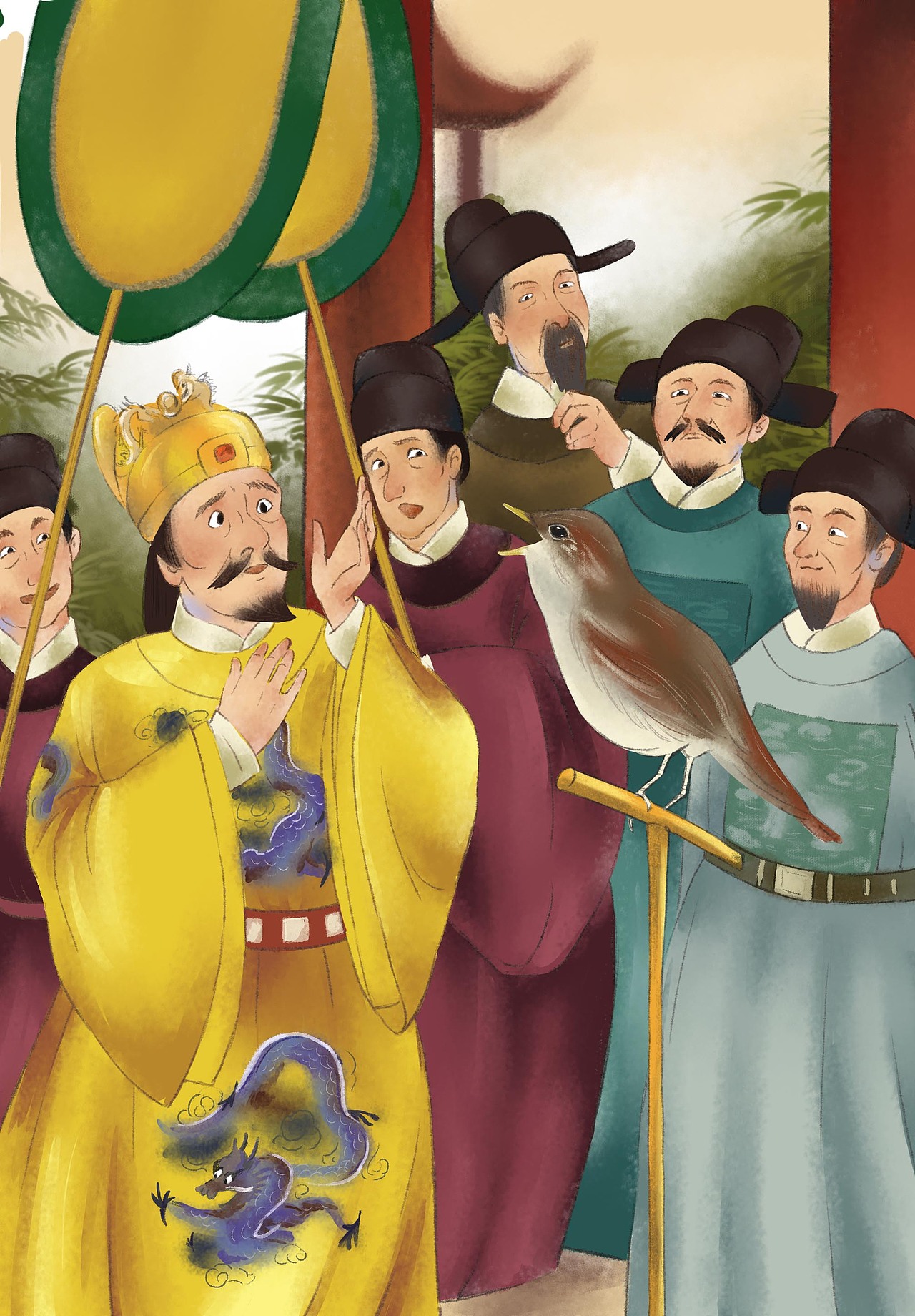 【原创作品】去年为出版社画的中外名著部分插图|插画|儿童插画|大面