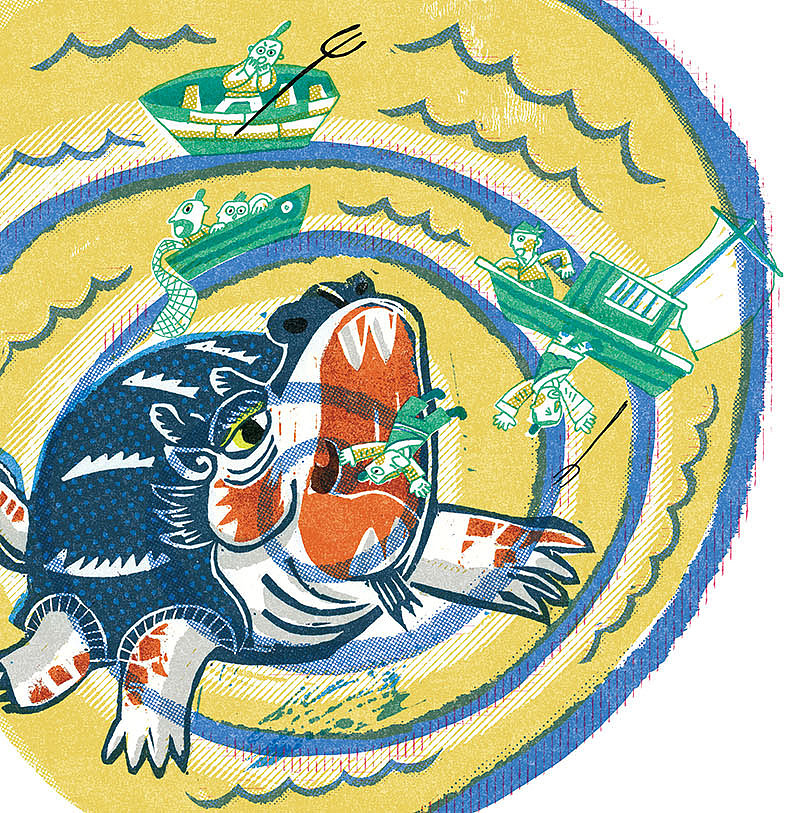 民间故事-崂山传奇插图（图ZMTkzMjQzMzQ0） - 儿童插画 - 站酷设计师GuangyuZZ原创素材 - 站酷ZCOOL