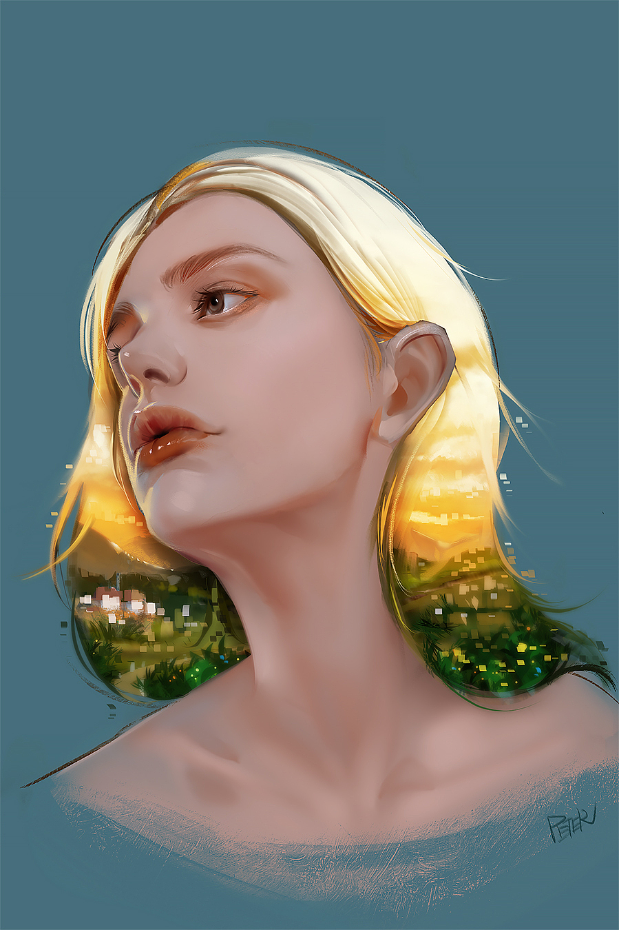 夕阳（图ZMTQ1NzA4NDI4） - 商业插画 - 站酷设计师Peter肖吉原创素材 - 站酷ZCOOL