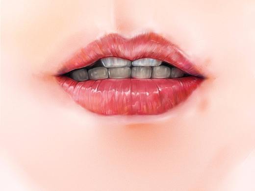 嘴巴（局部）（个人主页-ZMjczMjYwMzY=） - 创作习作 - 站酷设计师小角虫原创素材 - 站酷ZCOOL