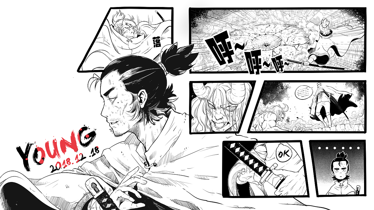 漫画开页胡编（图ZMTM5MDkyMzE2） - 单幅漫画 - 站酷设计师YOUNGIKE原创素材 - 站酷ZCOOL