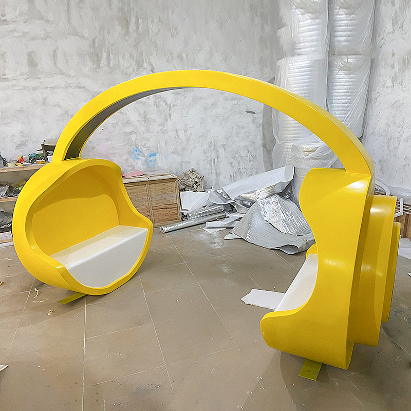 创意耳机造型座椅 玻璃钢仿真耳靠背座椅网红引流摆件（图ZMjY4MTA5NTky） - 其他手工艺 - 站酷设计师盛美景观雕塑厂原创素材 - 站酷ZCOOL