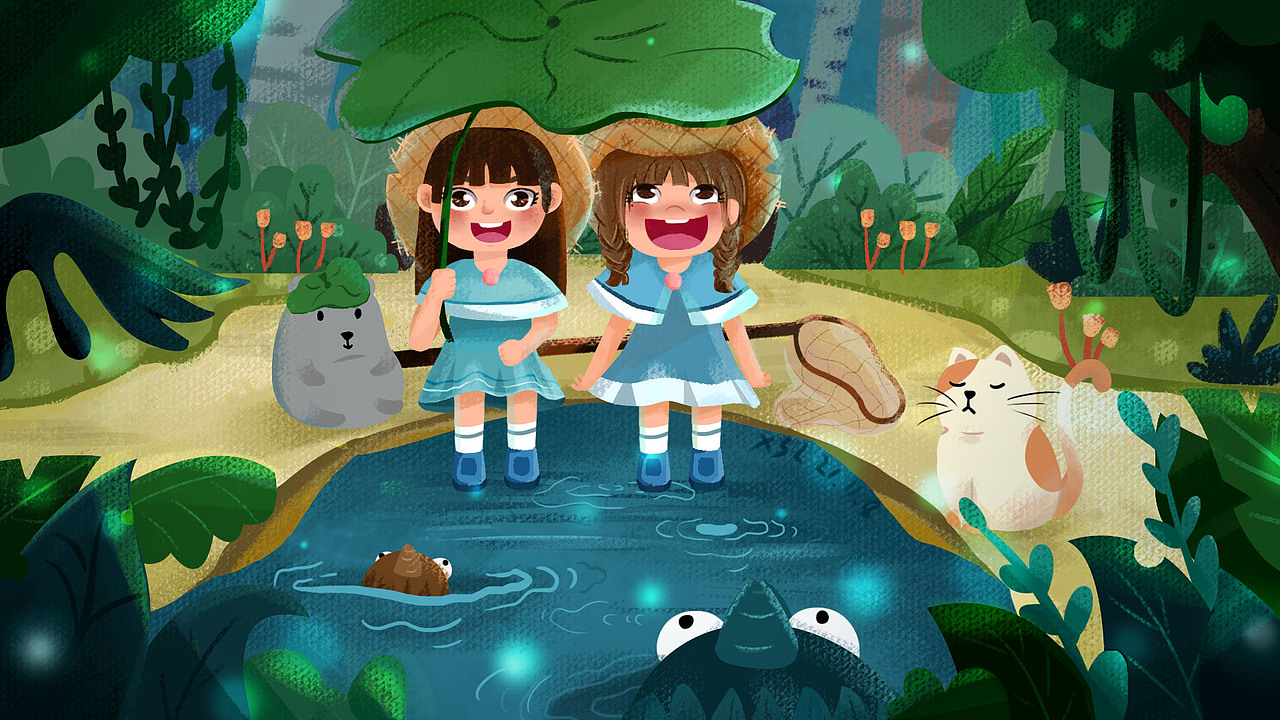 纪念夏天（图ZMjc2OTUwNDM2） - 儿童插画 - 站酷设计师我家猫不会笑原创素材 - 站酷ZCOOL