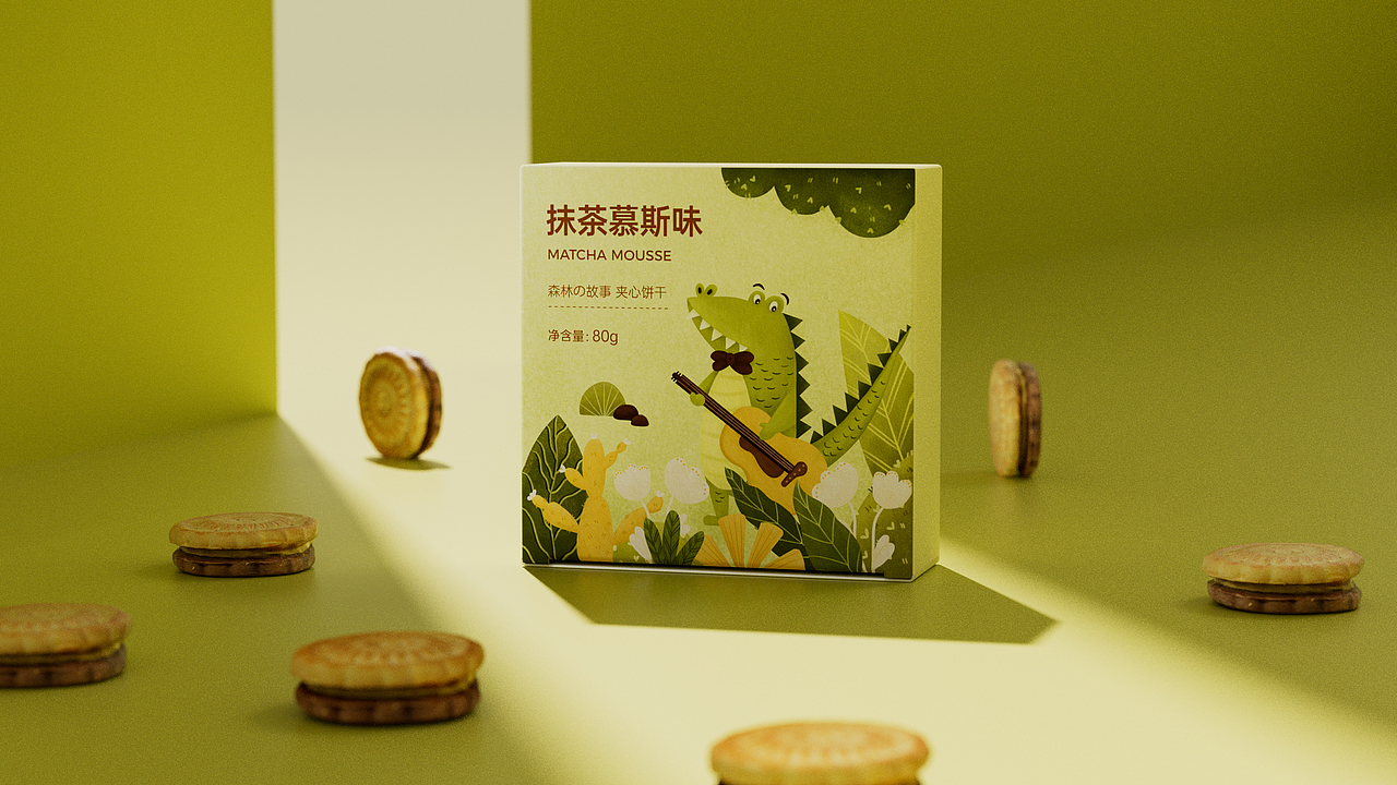 森林の故事曲奇饼干包装设计