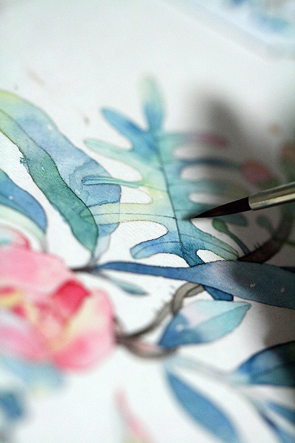 清凉~水彩教程书交稿啦（图ZODAxMjA0NTY=） - 商业插画 - 站酷设计师Mrs_Candy田原创素材 - 站酷ZCOOL