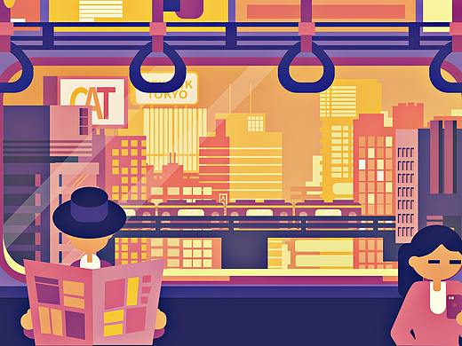 练习作品-黄昏列车