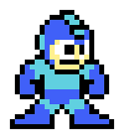 【像素回忆】临摹初代洛克人|插画|像素画|绯色尤伊_原创作品-站酷