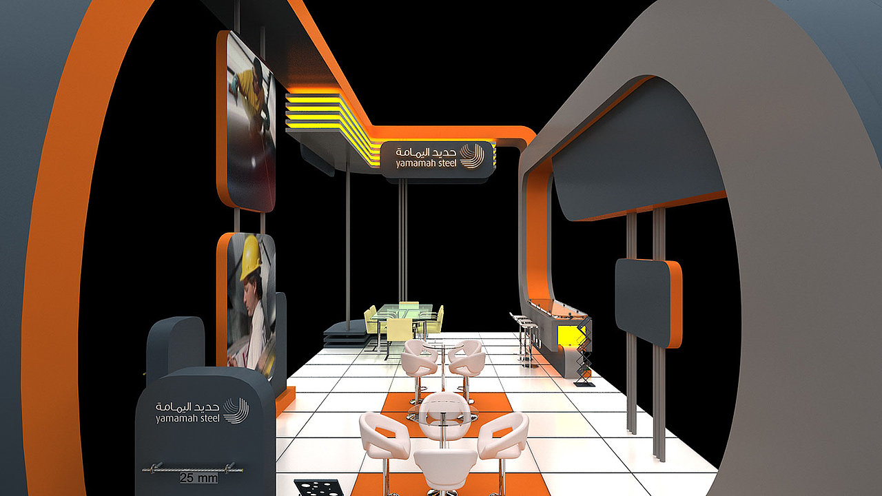 建设工具展会设计效果图