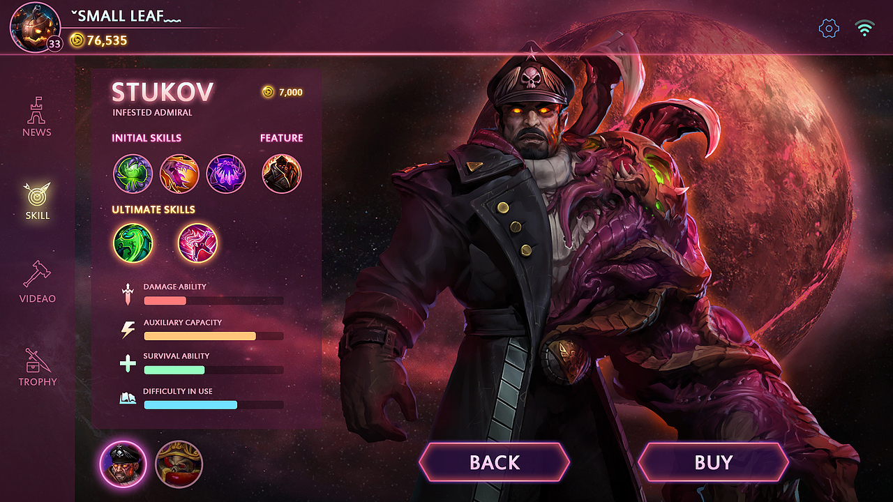 个人作品-《Heroes of the Storm》（2017）（图ZOTk1NTMzMjA=） - 游戏UI - 站酷设计师S_Leaf原创素材 - 站酷ZCOOL