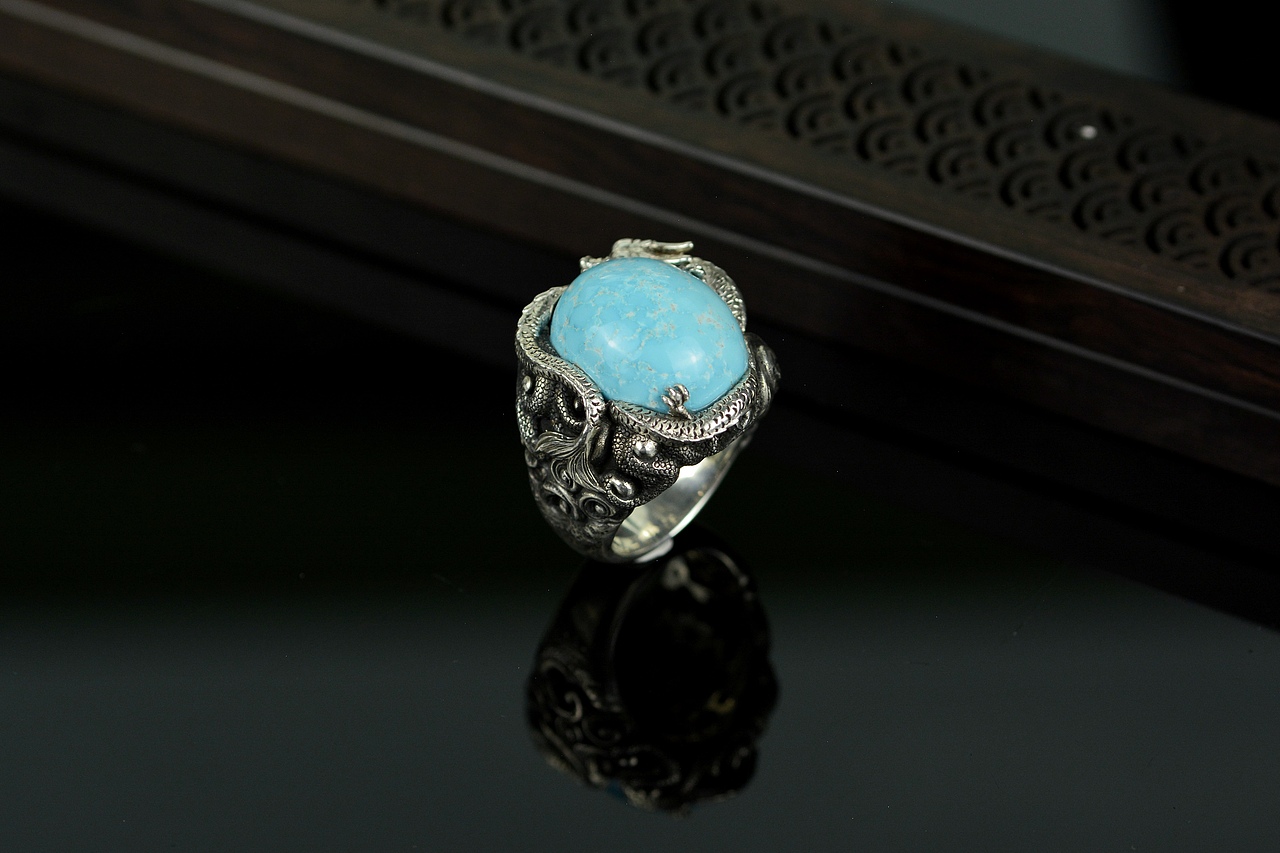 设计师作品|绿松石龙戒指
