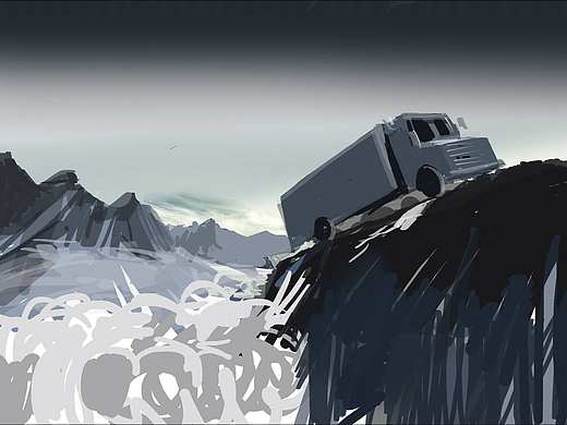 道达尔 海报 润滑油 创意