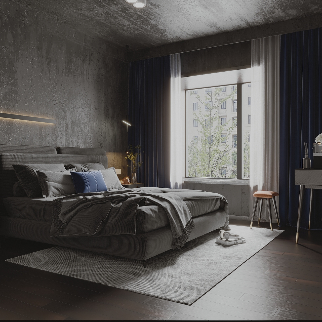 One Bedroom一个卧室（图ZMjc0OTExMTEy） - 家装设计 - 站酷设计师小二不吃鱼原创素材 - 站酷ZCOOL