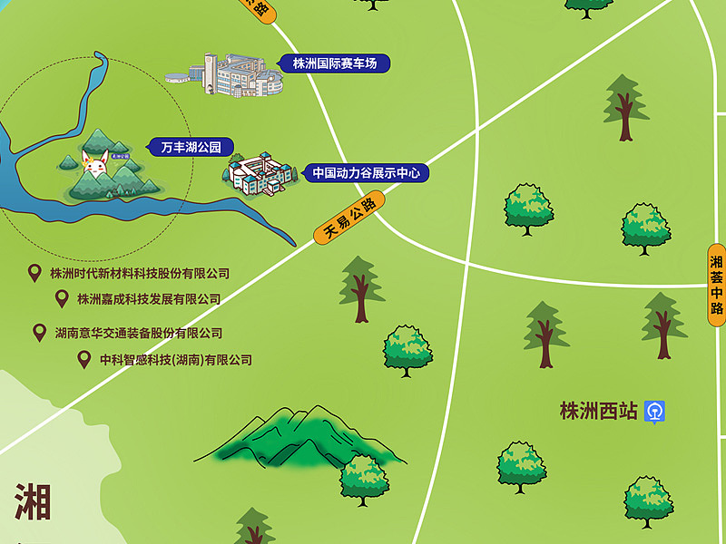 株洲市消费场所及旅游景点及知名企业地图（图ZMjgwMDA3Nzc2） - 商业插画 - 站酷设计师一直膨胀的河豚原创素材 - 站酷ZCOOL