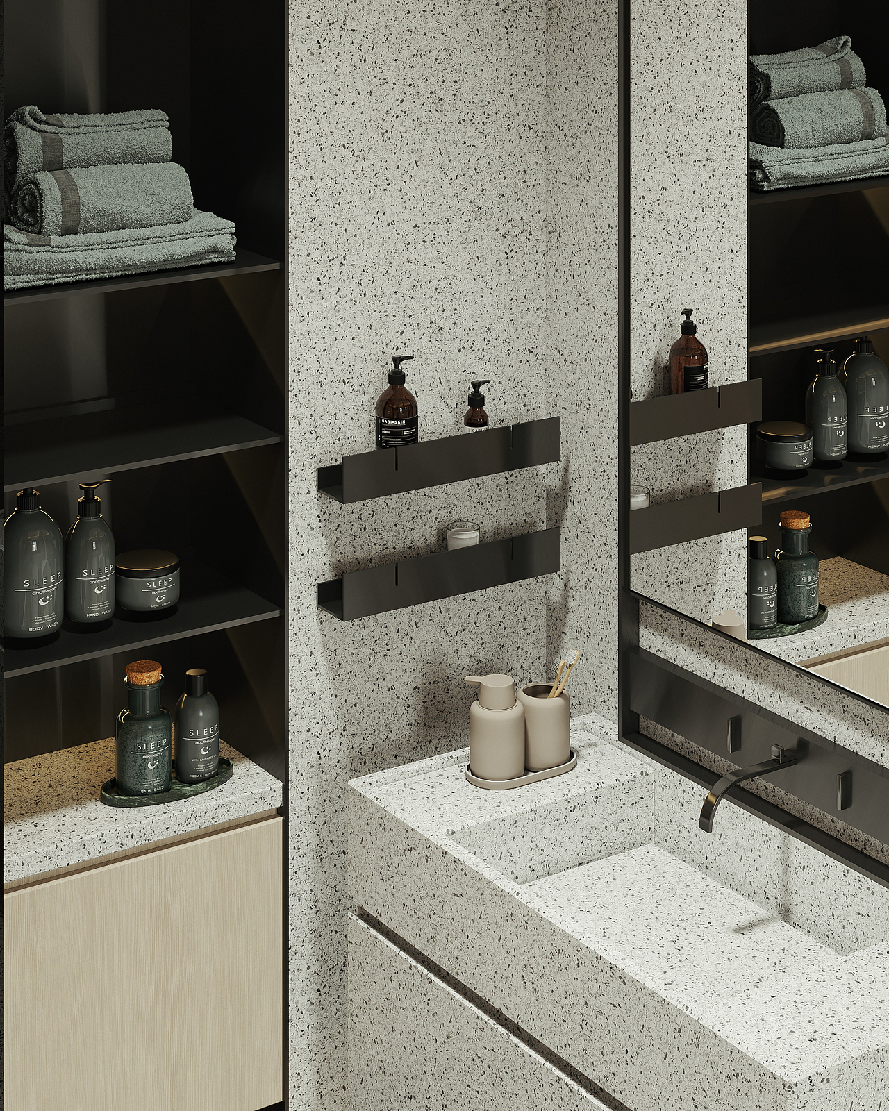 现代别墅客餐厅