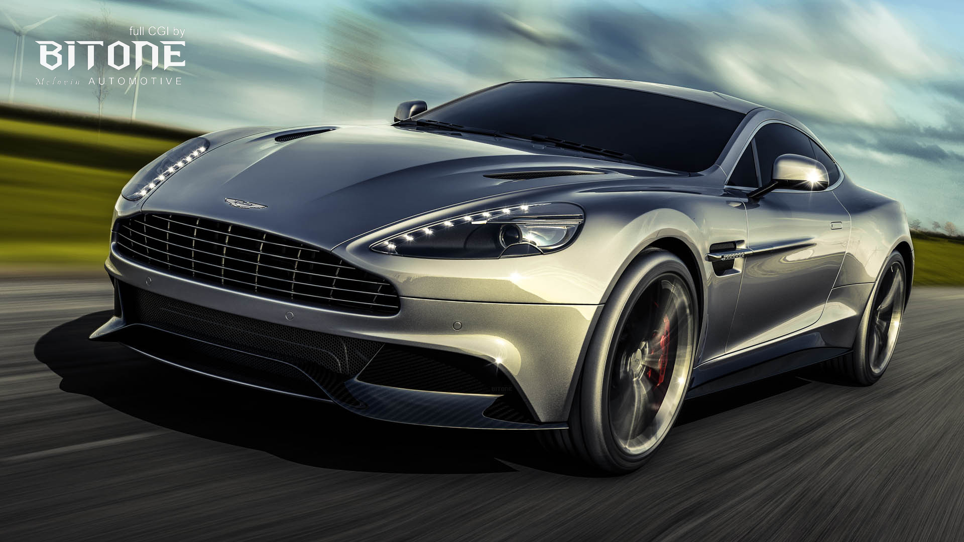 cgi汽车摄影 aston martin vanquish